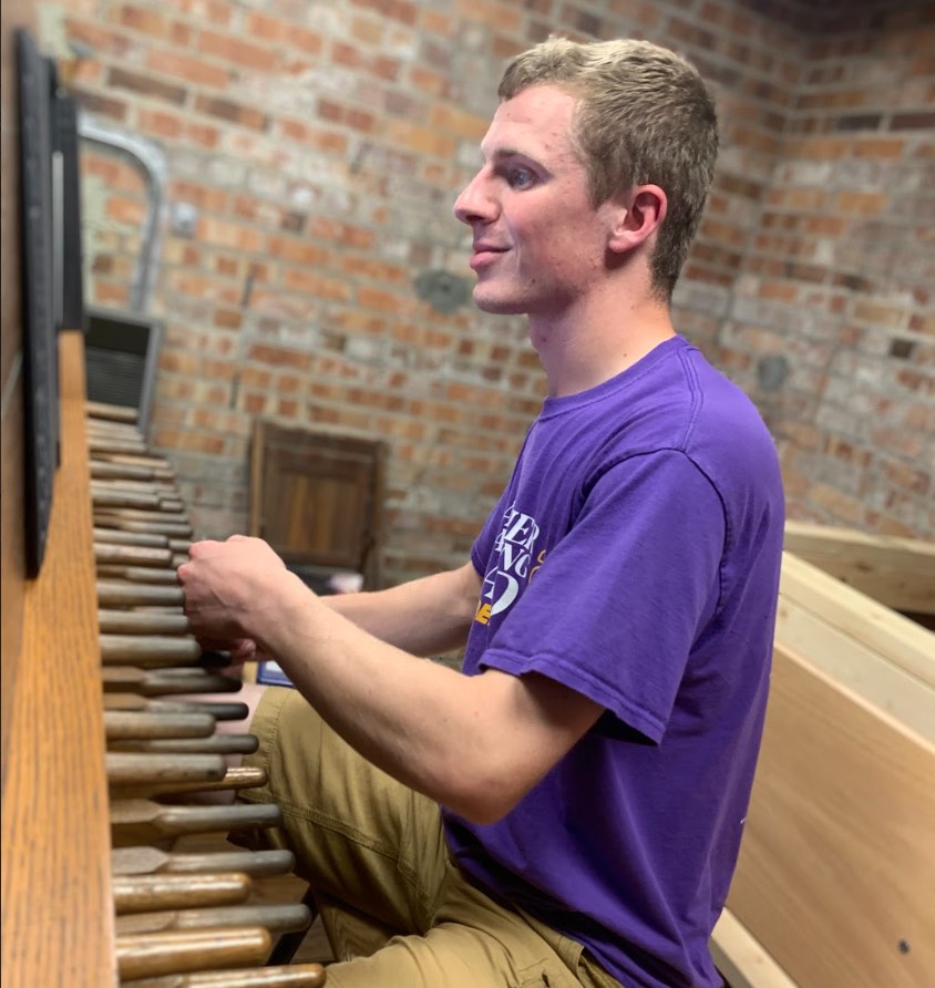 Ryan playing the carillon