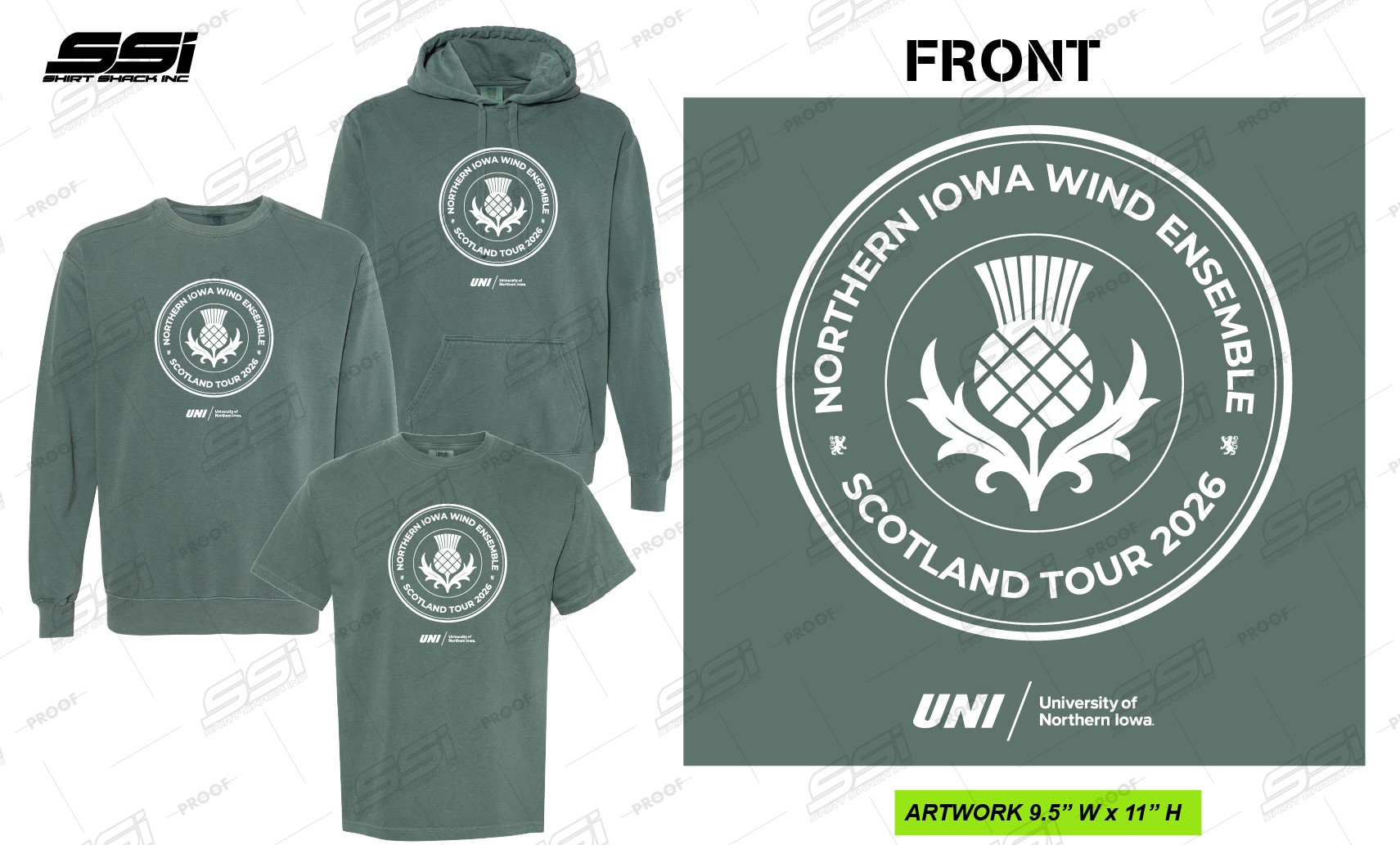 sample artwork for Wind Ensemble mechandise