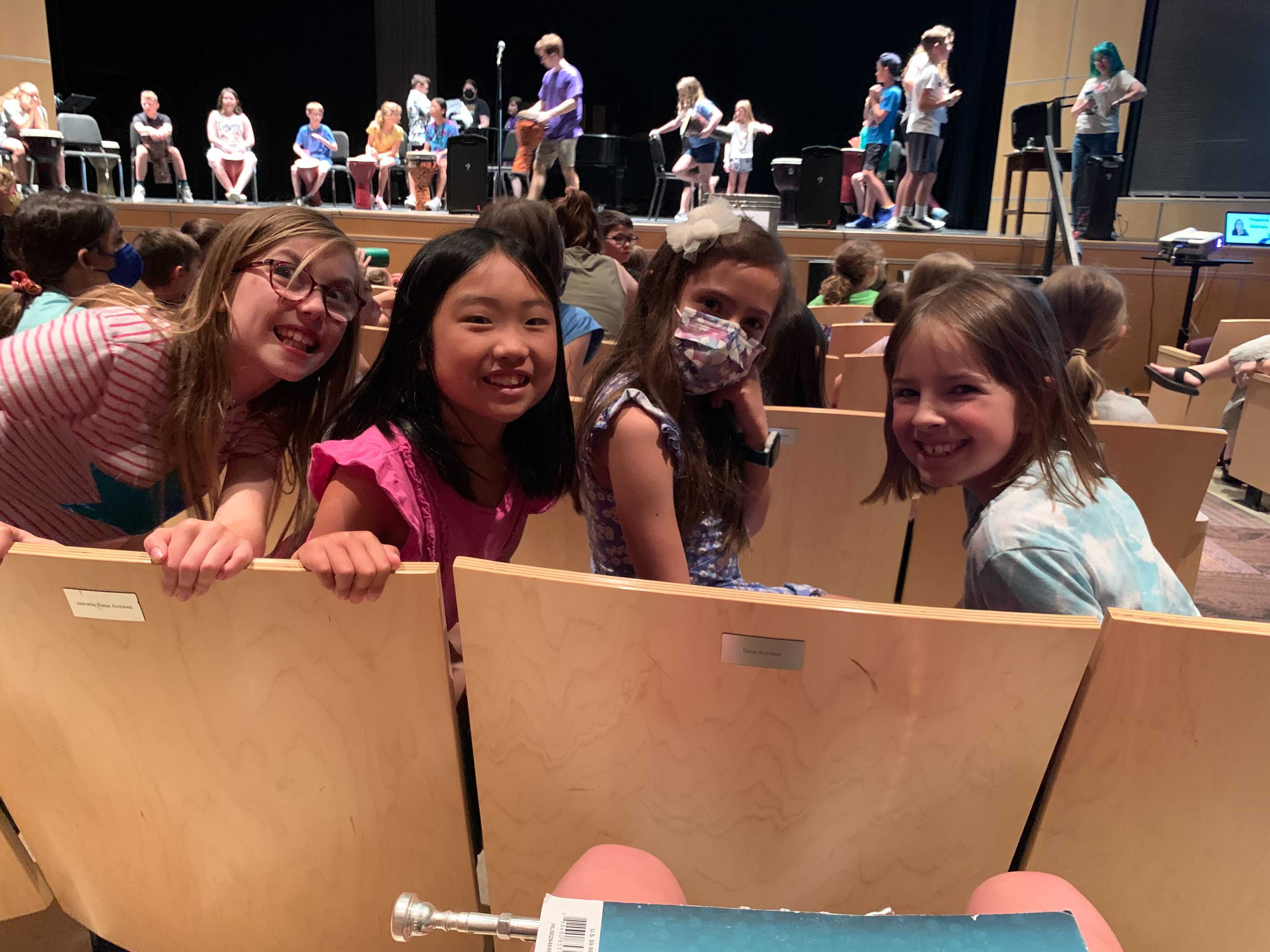 Group of girls smiling for the camera